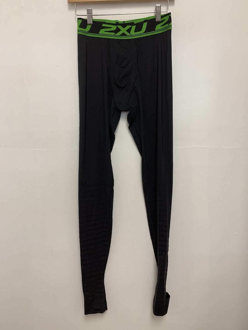 2XU Mens Recovery Compression Black Green Tight Leggings Size LT WA4417b